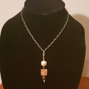 Silpada brown pendant on chain